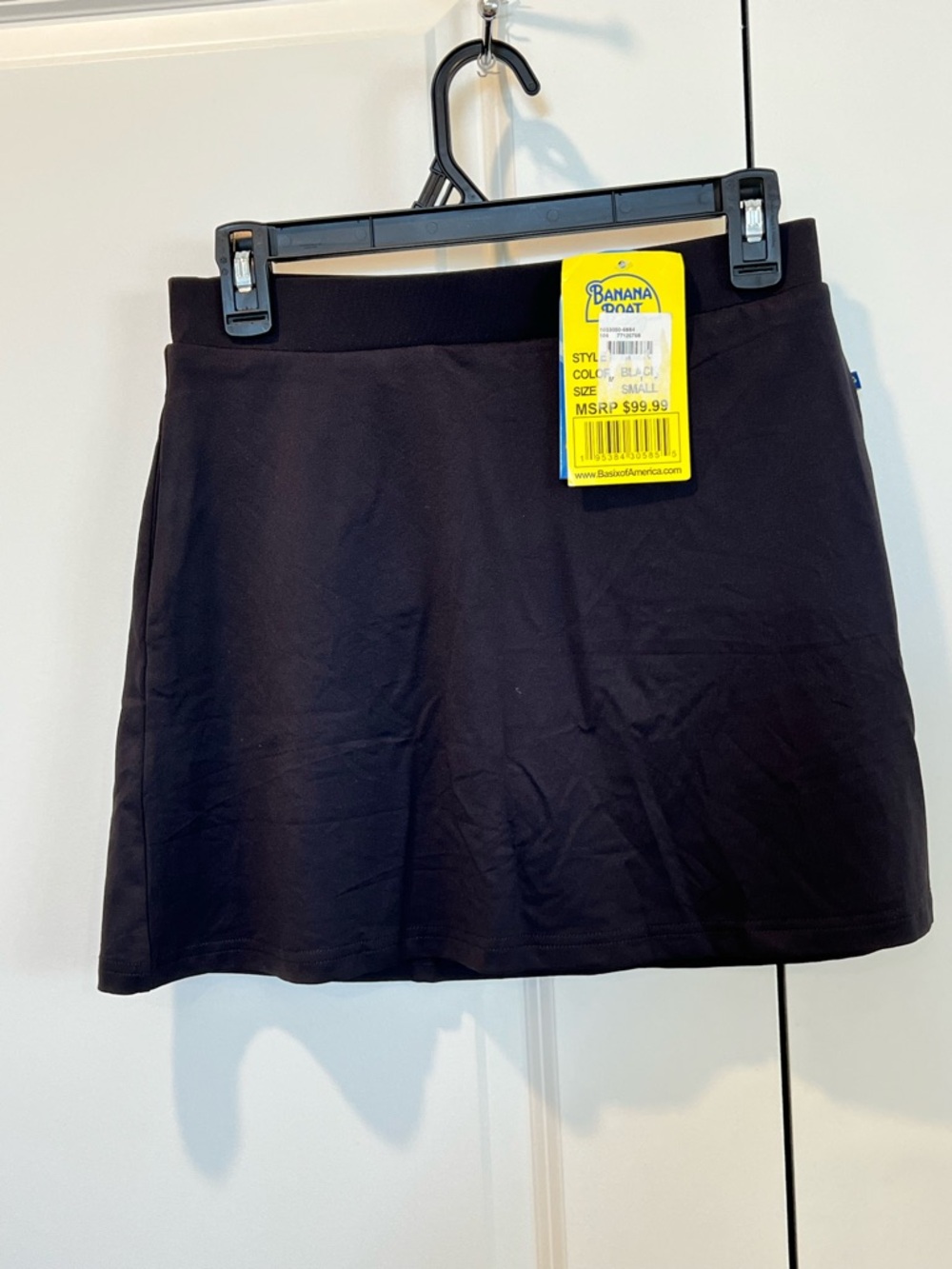 Banana Boat Black Women's A-Line Skirt with built in shorts